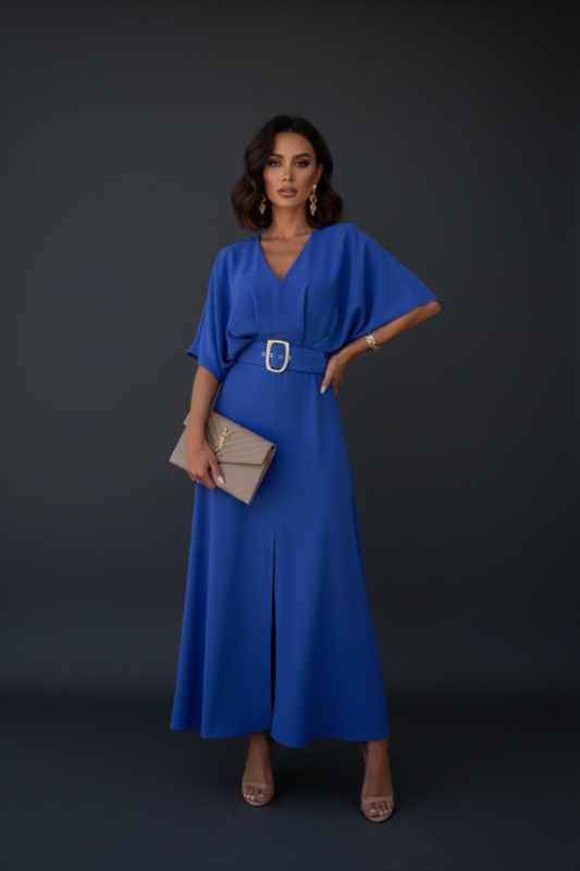 Royal Blue Midi Dress - Noir Edit New Model